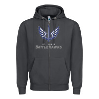 Smoke suitable-st-battlehawks-worn Zipper Hoodie - linhVisuals