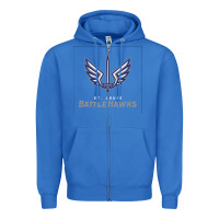 True Royal suitable-st-battlehawks-worn Zipper Hoodie - linhVisuals