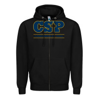 Black CSP, concordia university st paul, apparel Zipper Hoodie - linhVisuals