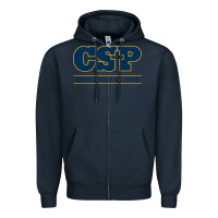Navy CSP, concordia university st paul, apparel Zipper Hoodie - linhVisuals