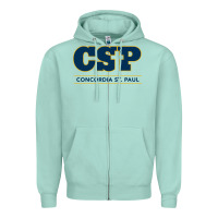 Seafoam CSP, concordia university st paul, apparel Zipper Hoodie - linhVisuals