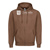 Chestnut Concordia University, St. Paul, apparel Zipper Hoodie - linhVisuals