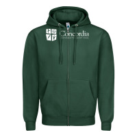 Sports Green Concordia University, St. Paul, apparel Zipper Hoodie - linhVisuals