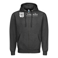 Charcoal Heather Concordia University, St. Paul, apparel Zipper Hoodie - linhVisuals