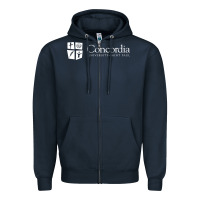 Navy Concordia University, St. Paul, apparel Zipper Hoodie - linhVisuals