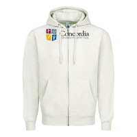 Oatmeal Heather Concordia University, St. Paul, apparel Zipper Hoodie - linhVisuals