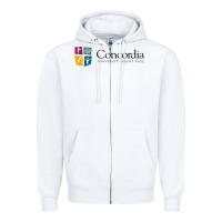 White Concordia University, St. Paul, apparel Zipper Hoodie - linhVisuals