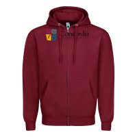 Burgundy Concordia University, St. Paul, apparel Zipper Hoodie - linhVisuals
