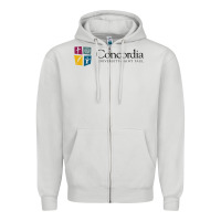 Dove Grey Concordia University, St. Paul, apparel Zipper Hoodie - linhVisuals