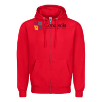 Red Concordia University, St. Paul, apparel Zipper Hoodie - linhVisuals