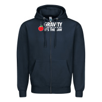 Navy gravity, it's not just a good idea Zipper Hoodie - linhVisuals