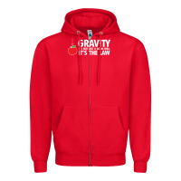 Red gravity, it's not just a good idea Zipper Hoodie - linhVisuals