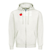 Oatmeal Heather gravity, it's not just a good idea Zipper Hoodie - linhVisuals