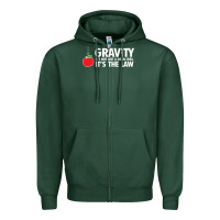 Sports Green gravity, it's not just a good idea Zipper Hoodie - linhVisuals