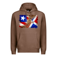 Chestnut puerto rico and dominican republic flag Premium Hoodie - Artiststas