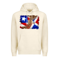 Tofu puerto rico and dominican republic flag Premium Hoodie - Artiststas