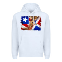 White puerto rico and dominican republic flag Premium Hoodie - Artiststas