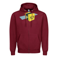 Burgundy Bee Swarm Simulator Zipper Hoodie - linhVisuals