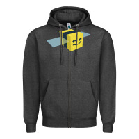 Charcoal Heather Bee Swarm Simulator Zipper Hoodie - linhVisuals