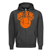 Charcoal Heather bingbong ny Zipper Hoodie - linhVisuals