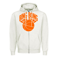 Oatmeal Heather bingbong ny Zipper Hoodie - linhVisuals
