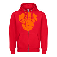 Red bingbong ny Zipper Hoodie - linhVisuals
