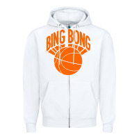 White bingbong ny Zipper Hoodie - linhVisuals