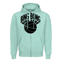 Seafoam black bing bong Zipper Hoodie - linhVisuals