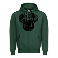 Sports Green black bing bong Zipper Hoodie - linhVisuals