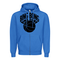 True Royal black bing bong Zipper Hoodie - linhVisuals