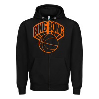 Black Bing Bong New York Zipper Hoodie - linhVisuals