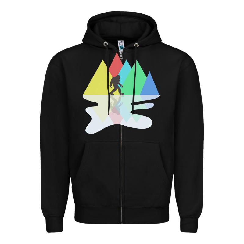 Bigfoot T  Shirt Bigfoot   Bigfoot 8 Zipper Hoodie by linhVisuals | Teevron