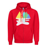Red bigfoot t  shirt bigfoot   bigfoot 8 Zipper Hoodie - linhVisuals