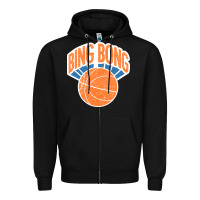 Black Bing Bong Vintage Zipper Hoodie - linhVisuals