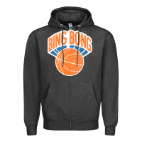 Charcoal Heather Bing Bong Vintage Zipper Hoodie - linhVisuals