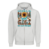 Dove Grey god gifted me two titles mom and gigi  and i rock them both Zipper Hoodie - JahusDesignShop