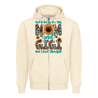 Sandshell god gifted me two titles mom and gigi  and i rock them both Zipper Hoodie - JahusDesignShop