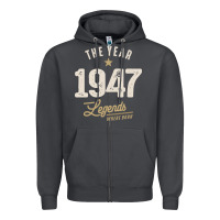 Smoke The Year 1947 - 75th Birthday Vintage Classic Zipper Hoodie - linhVisuals