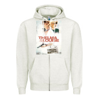 Oatmeal Heather Thelma & Louise - CAR Zipper Hoodie - linhVisuals