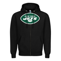 Black suitable-new-york-jets-worn Zipper Hoodie - linhVisuals
