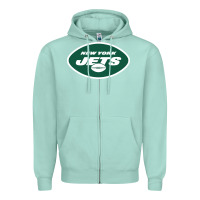 Seafoam suitable-new-york-jets-worn Zipper Hoodie - linhVisuals