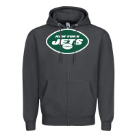 Smoke suitable-new-york-jets-worn Zipper Hoodie - linhVisuals