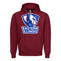Burgundy eastern illinois panthers Zipper Hoodie - linhVisuals