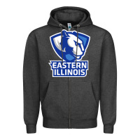 Charcoal Heather eastern illinois panthers Zipper Hoodie - linhVisuals