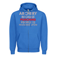 True Royal archery because punching people is frowned upon Zipper Hoodie - linhVisuals