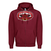 Burgundy jacksonville state gamecocks Zipper Hoodie - linhVisuals