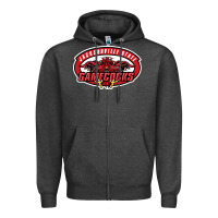 Charcoal Heather jacksonville state gamecocks Zipper Hoodie - linhVisuals