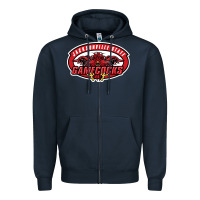 Navy jacksonville state gamecocks Zipper Hoodie - linhVisuals
