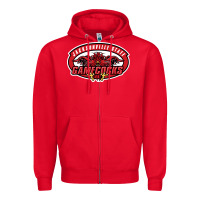Red jacksonville state gamecocks Zipper Hoodie - linhVisuals