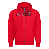 Red jacksonville state gamecocks Zipper Hoodie - linhVisuals